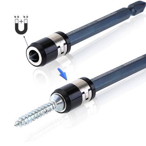 3PCS Universal 21mm Removable Magnetizer Ring Steel Screwdriver Bit 1