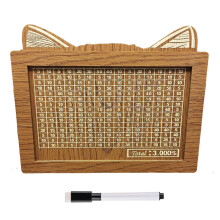 Desktop Dress up Box with Counter Furniture Quality Counter Wooden Saving Jar Wooden Handicrafts Display