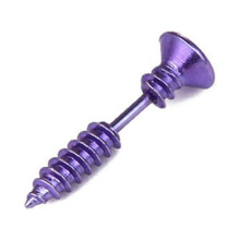 Cercei LKWLPD pentru bărbați, Halloween, farsă, aliaj de titan, șurub, piercing, cercei din oțel inoxidabil, cercei personalizați, accesorii