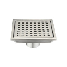 Ralo de piso de chuveiro com grelha de 6 polegadas