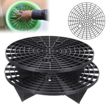 Weloille Car Wash Grit Trap Insert Water Bucket Filter Scratch Sponge Kit, 9.05in/23cm in Diameter