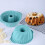 Forma de silicone oca em espiral de 25 cm (10 polegadas), compatível com forma de aço inoxidável de 23 x 33 cm (9 x 13 polegadas), ideal para 6