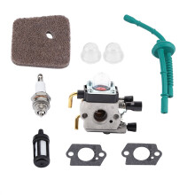 Forgassersett gjengeskjærer med luftfilter drivstoffledning primerpæresett for STIHL FS55FS38FS45FS46KM55HL45FS55C FS55R FS55RC FS45L FS45C FS46C