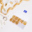 Guangmc Golden Flat Pad Blank Earring Pins για DIY σκουλαρίκια 3
