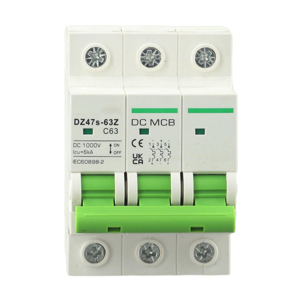 Mosiee 3P Miniature Circuit Breaker Dc Isolator Switch Dc1000v For Photovoltaic Systems 9423501745439