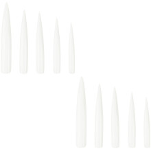 240 Pcs French Manicure Kit Acrylic False Nails Tips Fake Decoration Extension Lengthen 10cm
