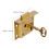 File Cabinet Lock Secure Drawer Lock Brass File Safety Lock Replacement 2