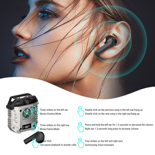 Ασύρματα ακουστικά Bluetooth 5.3 με εξαιρετικά χαμηλή καθυστέρηση και ήχο HiFi - Ιδανικά 2
