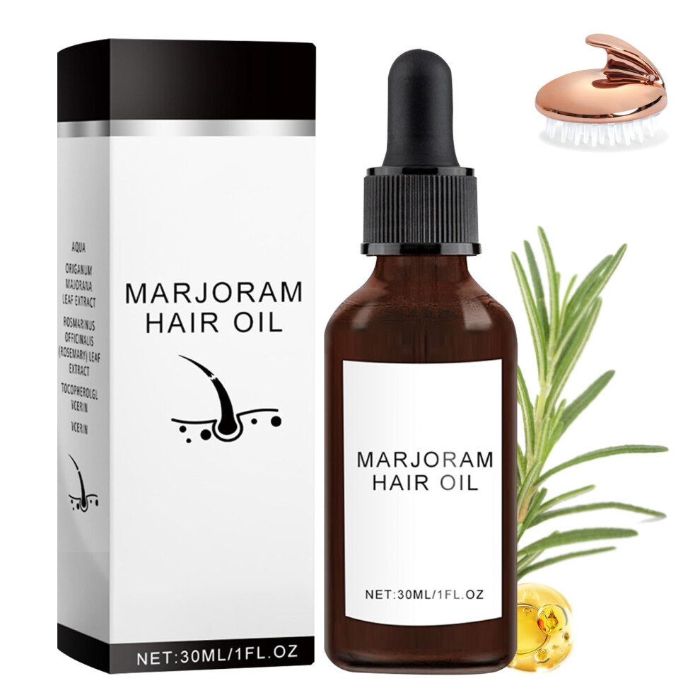 Natural Hair Growth Oil with Organic Rosemary and Castor for Thickness and Shine 1pcs