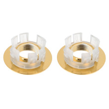 Joint de trop-plein pour évier de cuisine, accessoire de lavabo, 2 pièces, couvercle de bonde en bronze, plastique et cuivre.
