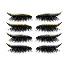 Reusable Adhesive Eyeliner Stickers Waterproof Colorful Strips for Easy Eye Makeup Halloween Party