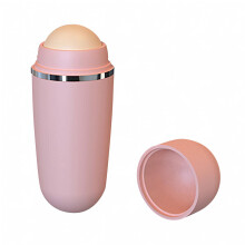 Oil Absorbing Roller with Volcanic Stone for Instant Oil Control, Reusable MakeupSafe Pink Tool