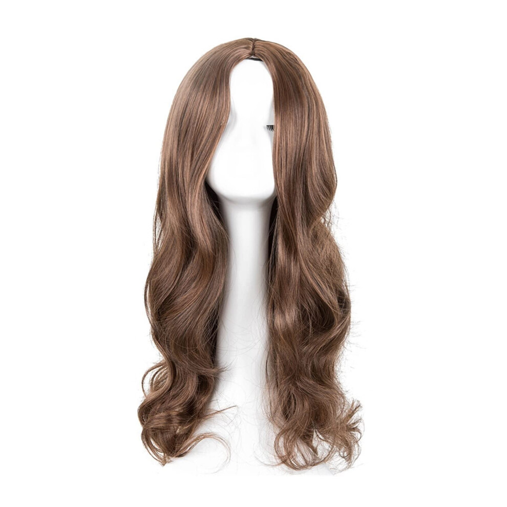 Unisex Long Wavy Wig 26 Inches Color 03 Synthetic Soft Wavy Texture Natural Hairline For Women Cosplay