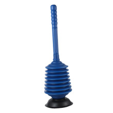 Heavy Duty Toilet Plunger with Long Handle for Powerful Drain Unclogging in Bathroom and Kitchen