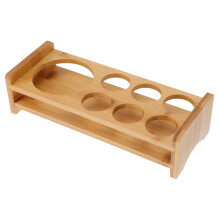 Bamboo Wine Glass Rack Organizer for SpaceSaving Decorative Cup Storage in Home or Office