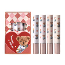 Lipstick Set 4 Piece Matte Velvet Long Lasting Color Deep Hydration Red and Nude Gift Collection