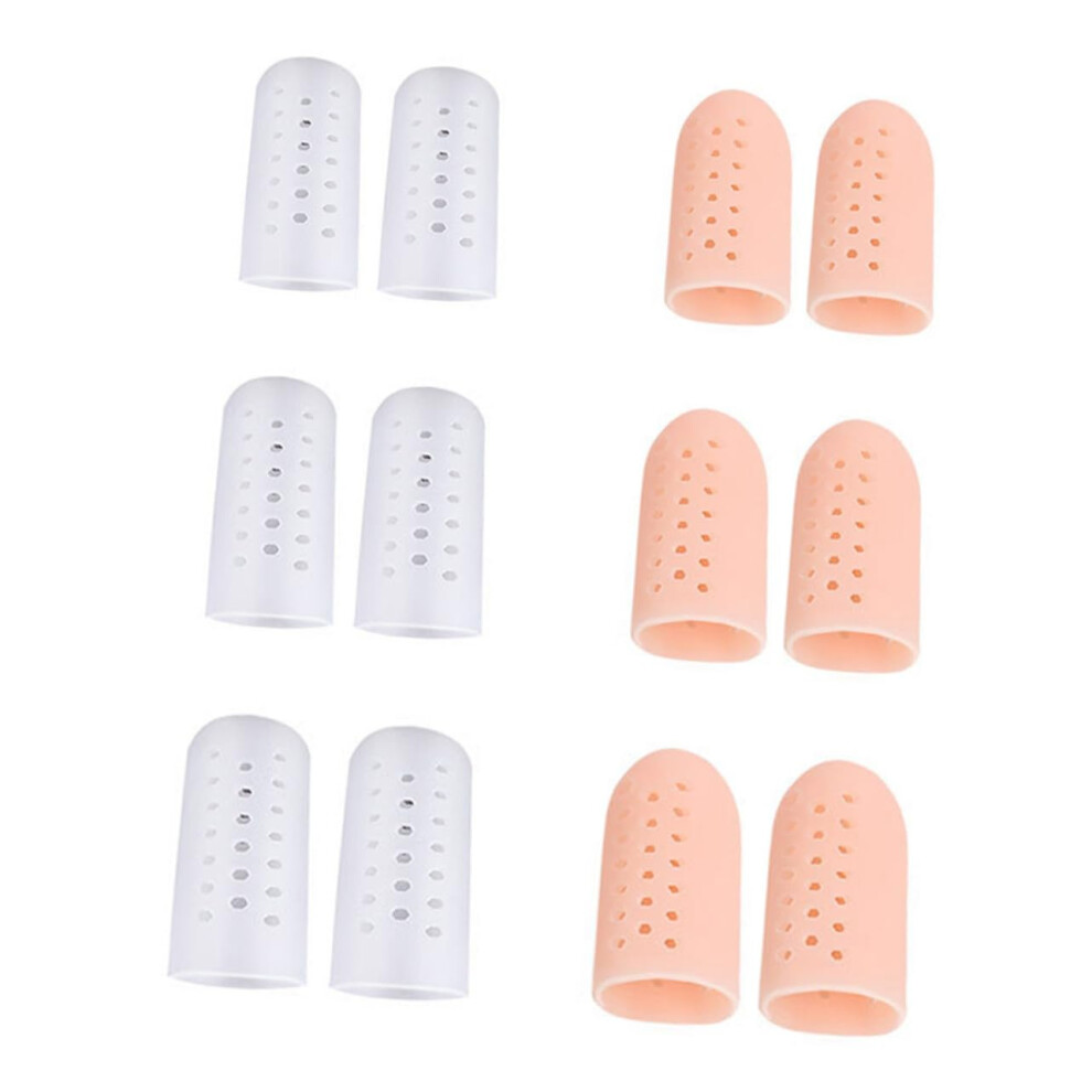 Toe Separators and Protectors 6 Pairs Soft Gel Forefoot Spacers for  Heels Sports Pain Relief