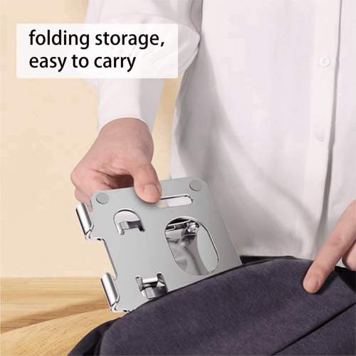 Support pliable et réglable pour ordinateur portable et tablette avec rotation à 360 2