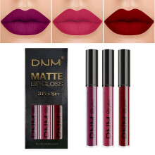 3 Pack Matte Liquid Lipstick Set, Waterproof Long Lasting Velvet Lip Gloss for Women