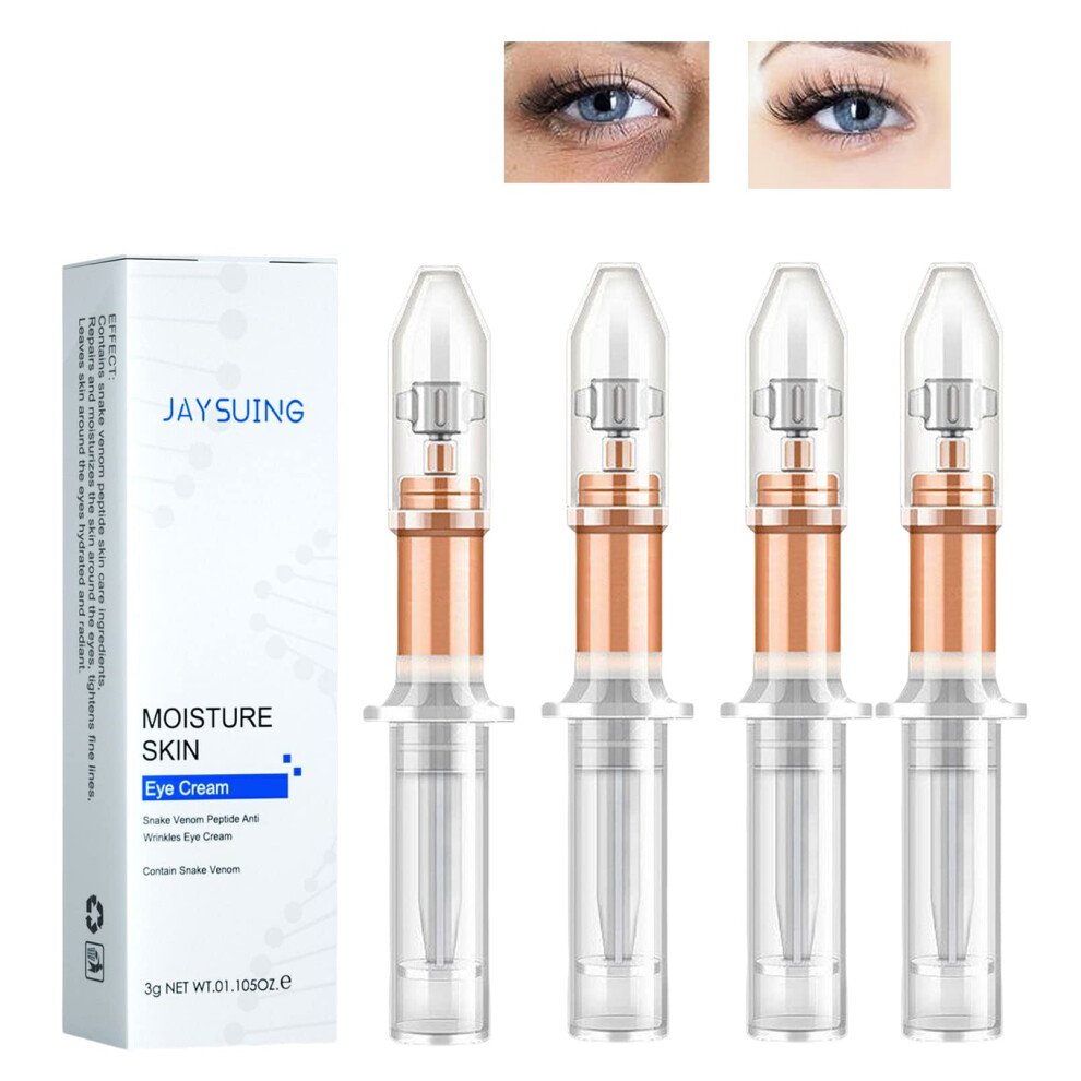 Cream/Dark Snake Venom Eye Antiwrinkle Peptide For Circles Puffiness Hydrating Lift 4Pcs