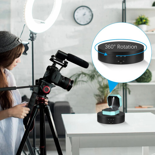 GLFILL360 Ηλεκτρική περιστρεφόμενη βάση επίδειξης για φωτογραφική έκθεση 2
