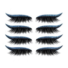 Reusable Waterproof Eyeliner Stickers  Colorful Winged Adhesive Eyeliner for Party Makeup