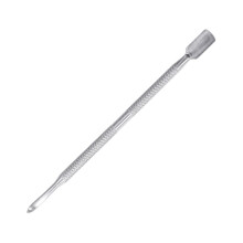 Professional Dual Sided Cuticle Pusher and Nail Cleaner Tool Ergonomic Stainless Steel Manicure Stick