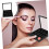 Empty Eyeshadow Palette 6 Pack, Compact 12Grid Refillable Makeup Organizer with Clear Lid 2