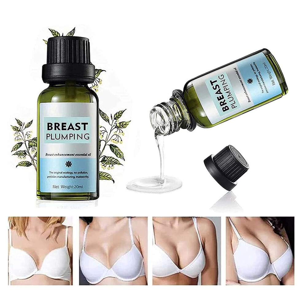 Breast Enlargement Oil and Firming Serum, Natural Bust Enhancement and Lifting Care (2pcs)