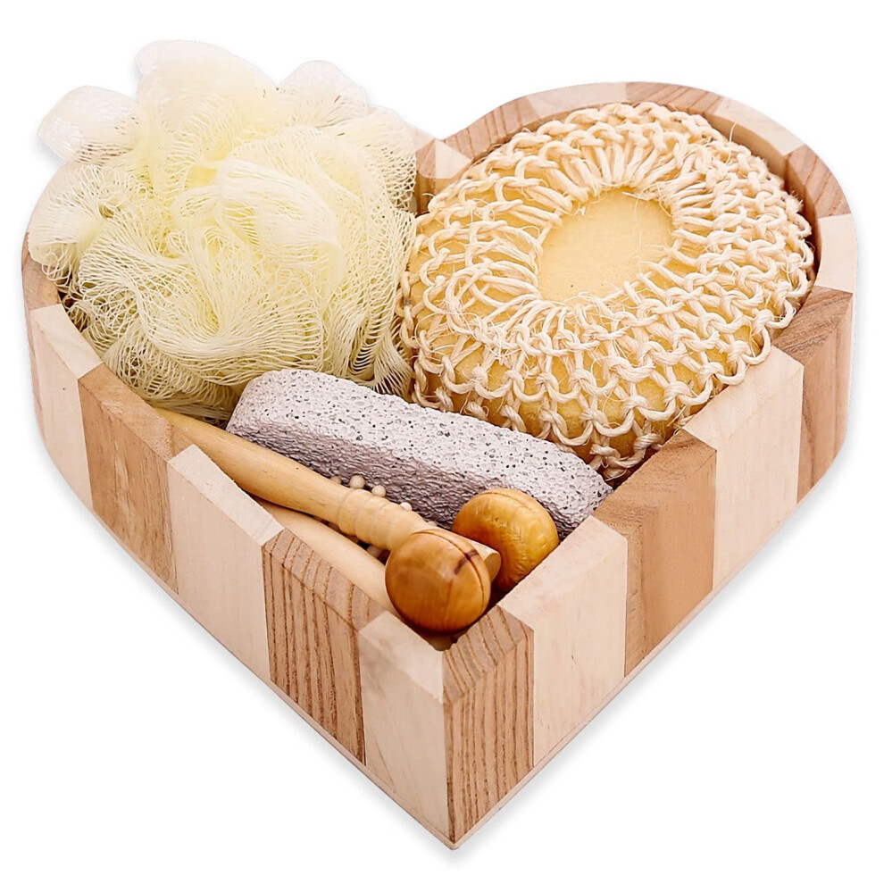 Bath Gift Set for Women with Full Body Care Tools Spa Gift Basket for Birthday and Home Spa