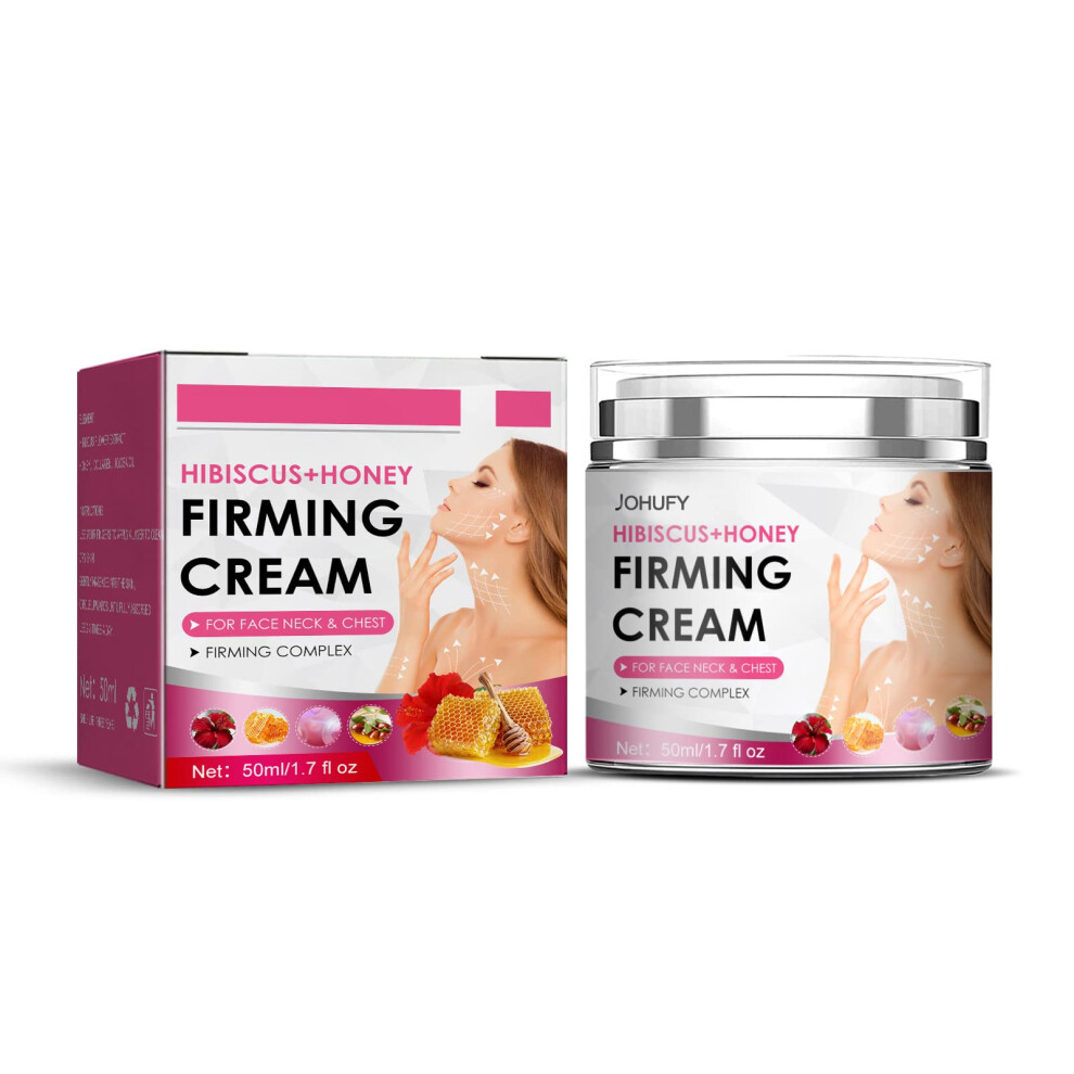 Cream Collagen Firming With Hyaluronic Acid For Face Neck And Dã©Colletage, Anti Aging Hydration 50Ml