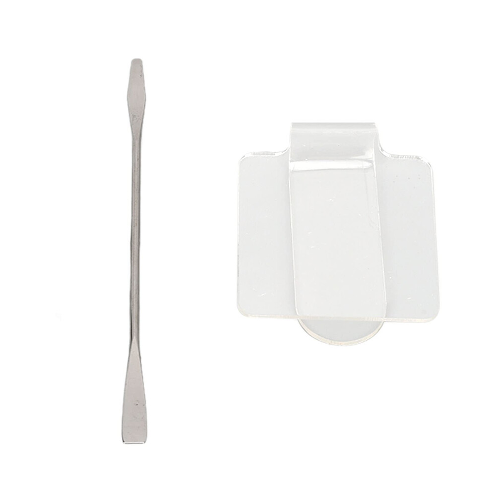 Transparent Acrylic Makeup Mixing Palette with Precision Spatula for Nail Art and Foundation