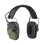 Electronic Shooting Ear Muffs with Noise Reduction and Distortion Amplification, Green Foldable Design 1