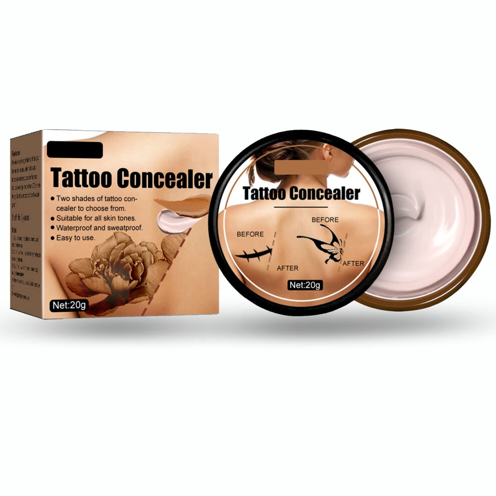 Light Tattoo Concealer Waterproof Full Coverage Long Lasting Scar And Birthmark Cover Up Shade