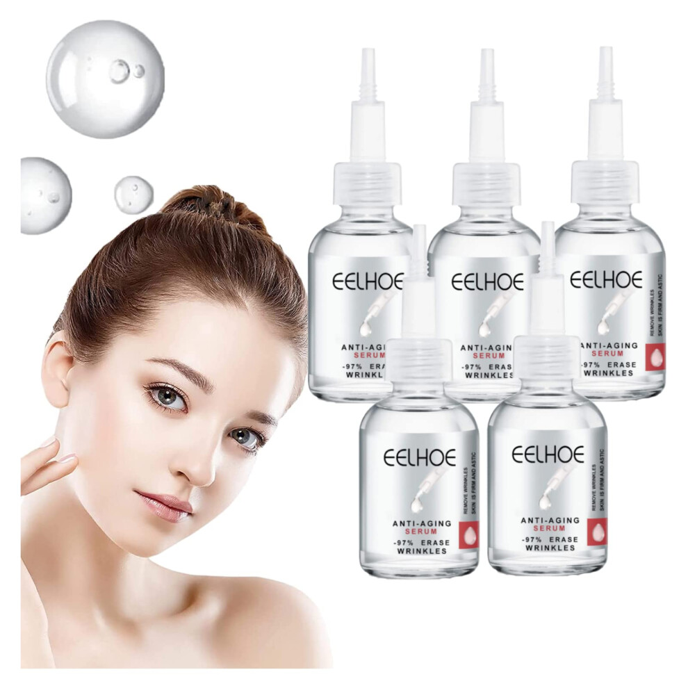 Anti Aging Collagen Face Serum 5PC â Reduces Wrinkles, Brightens Skin Tone, Deeply Hydrates