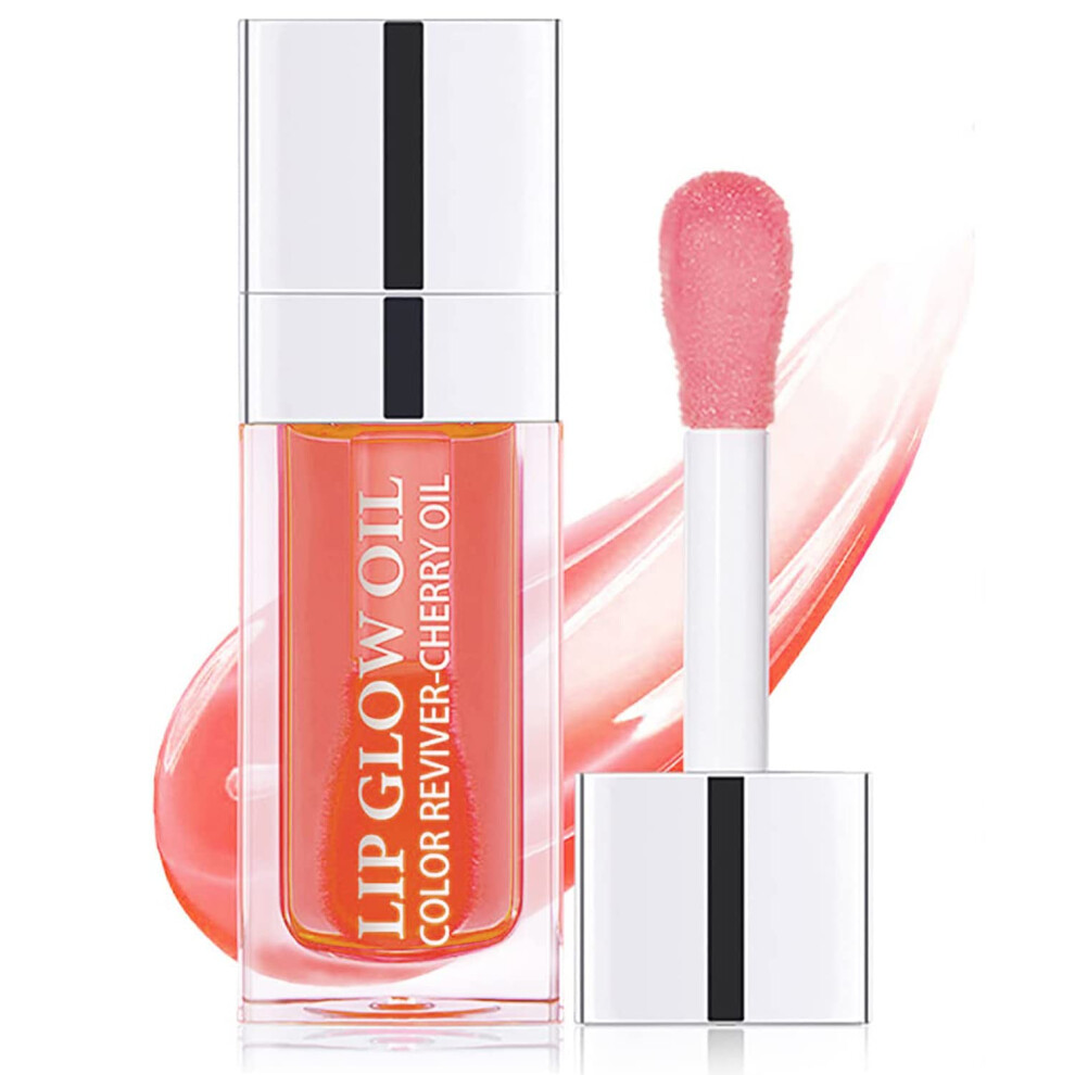 Pink Lip Oil Hydrating Tinted Lip Gloss 001 Plumping Nonsticky Deep Hydration Shine