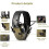 Electronic Shooting Ear Muffs with Noise Reduction and Distortion Amplification, Green Foldable Design 2