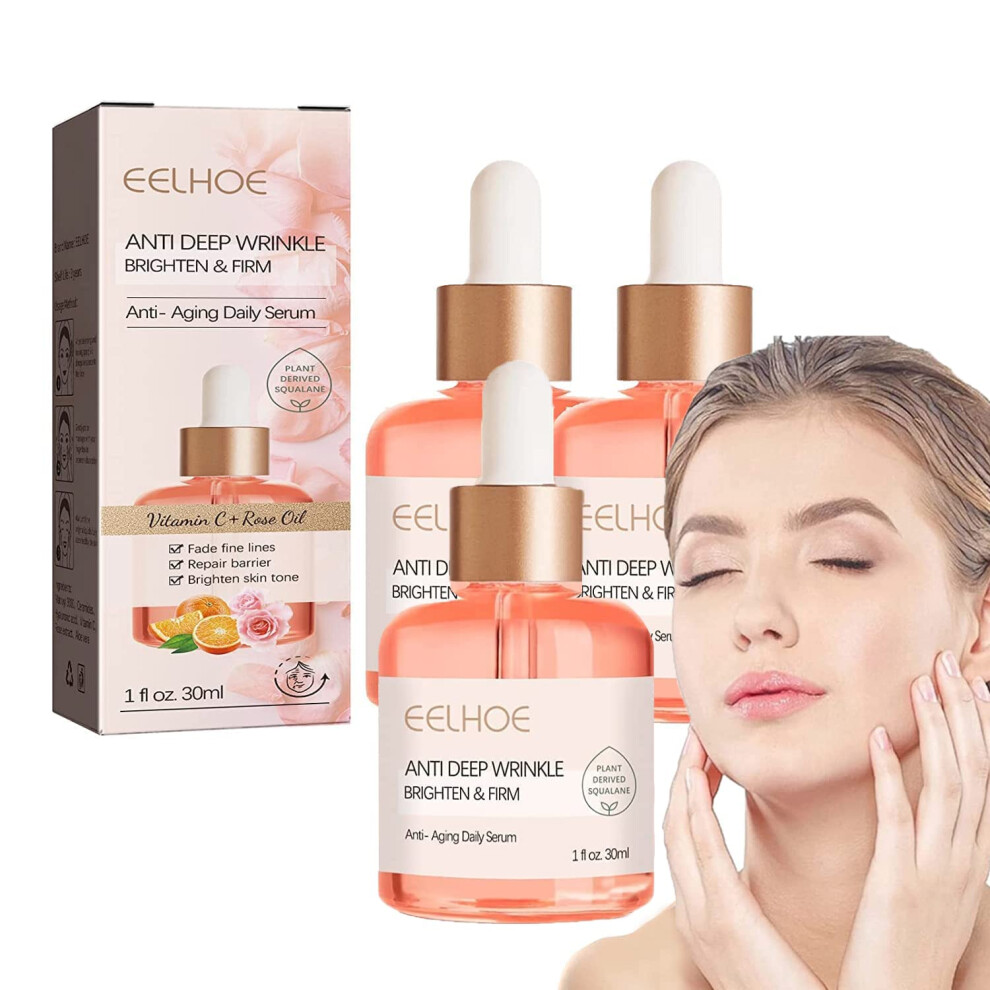 Anti Aging Serum with Hyaluronic Acid, AntiWrinkle  and Pore Minimizing for All Skin Types, 3PCS