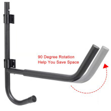 90 Rotating Kayak Wall Rack, Foldable Canoe & SUP Storage Wall Mount