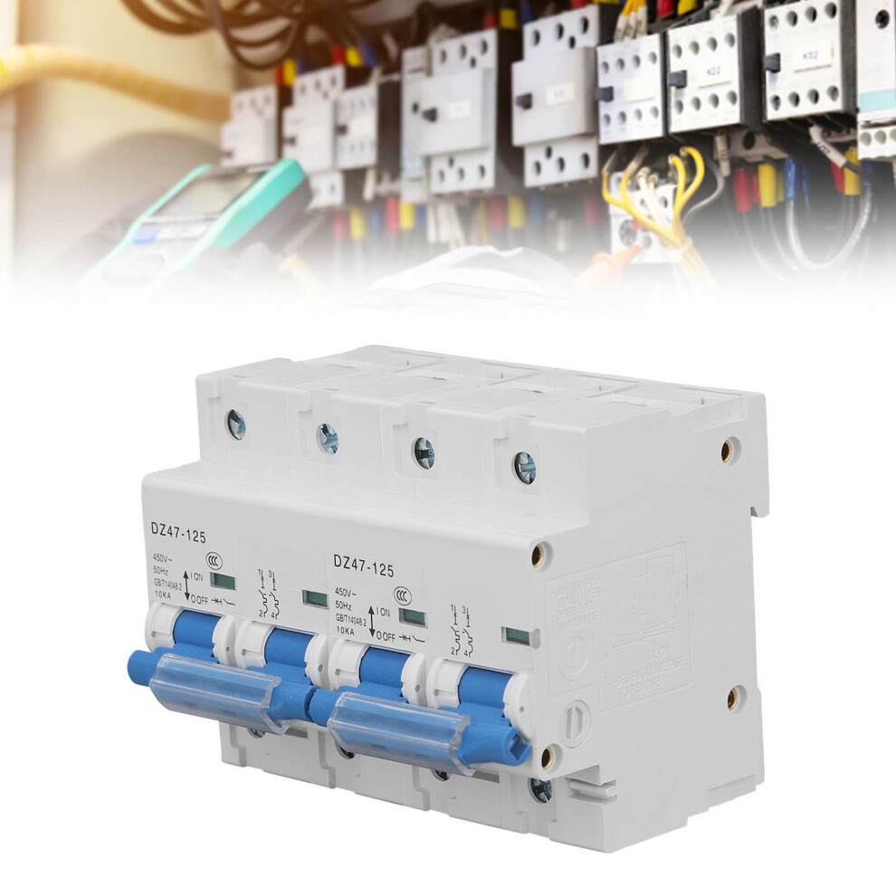 Interlock Circuit Breaker 10Ka 80A 2P+2P Rail Mount Manual Switch 9411381986516