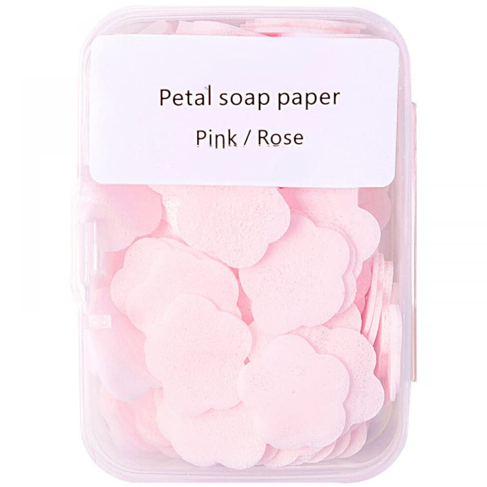 Portable Soap Sheets PetalShaped Disposable Travel Soap Tablets for Kids Lemon Fragrance