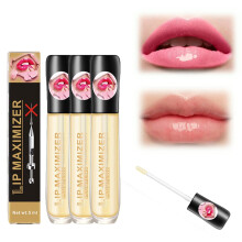 Hyaluronic Lip Plumper Serum with Vitamin E for Instant Fuller Lips and Deep Hydration (3pcs)