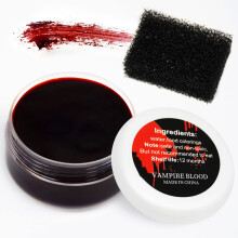 1 oz Coagulated Fake Blood Gel for Realistic SFX Makeup, Halloween Wound and Vampire Cosplay