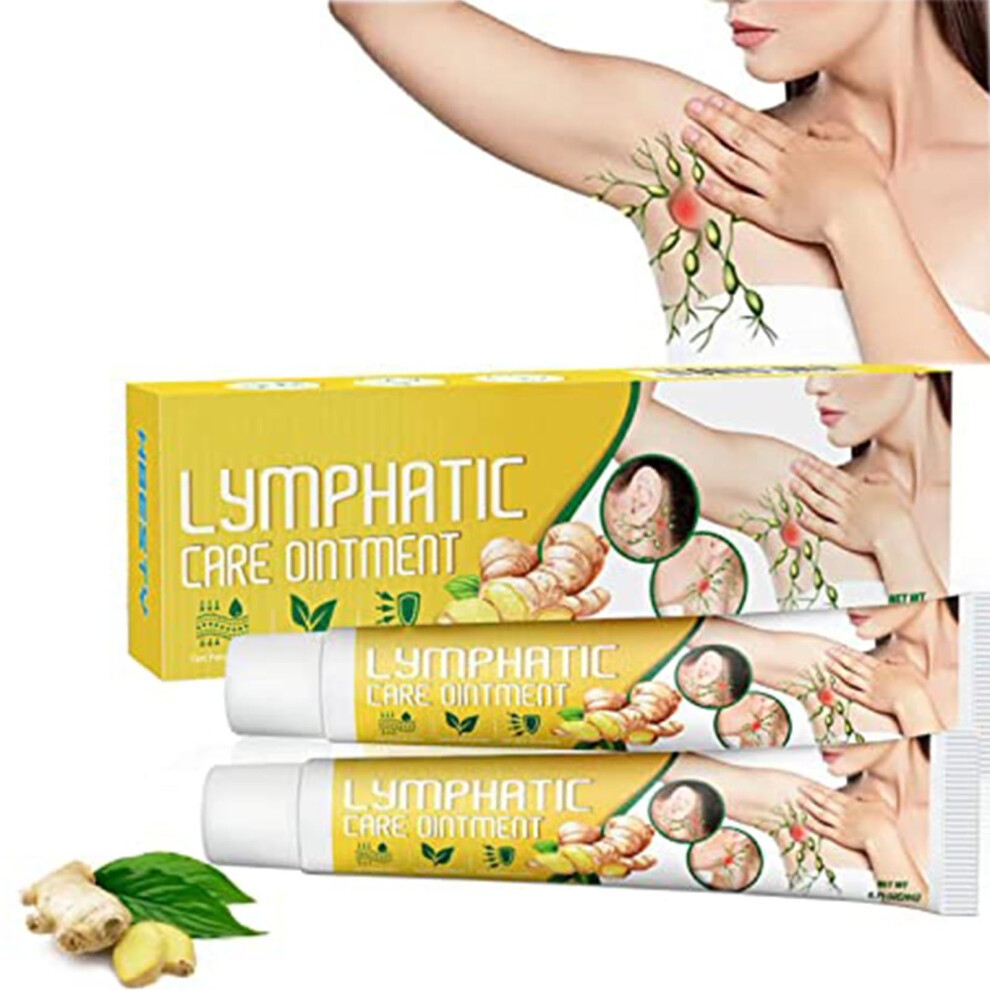 Cream Lymphatic Drainage With Natural Ginger Extract, Antiswelling Neck And Underarm Care, 2 Pcs