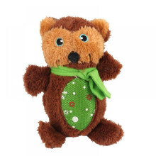 JANDEL Giocattoli natalizi per cani, 13 cm di altezza, peluche a forma di cucciolo con fischietto per cani di piccola taglia