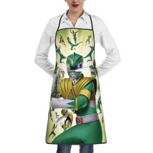 Avental de cozinha Power Rangers, ajustável, impermeável, com bolso, para homens e mulheres.