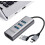 USB3.0Hub Ethernet, Προσαρμογέας USB C σε Ethernet από αλουμίνιο, Διανομέας USB C 3 θυρών για φορητό 1
