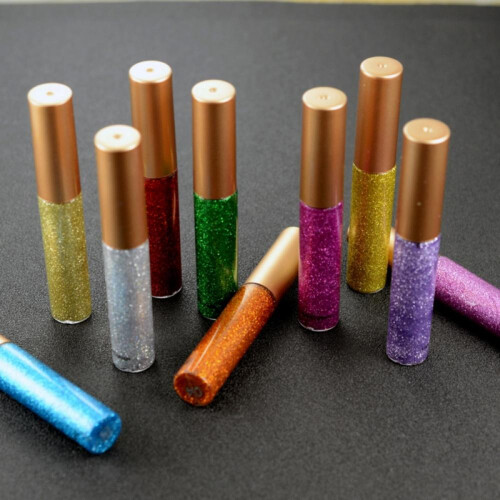 Savlot10Colors Υγρό Glitter Eyeliner, Μεταλλική Λαμπερή Χρωστική για Μάτια, Πρόσωπο, Χείλη - 2