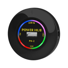 Adattatore HUB USB da scrivania rotondo 9V 12V 15V, splitter, docking station per laptop, telefono, tablet, computer, ufficio