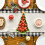 Caminho de mesa Smile Waterclor Buffalo Plaid Winter Christmas 13x72 polegadas 2